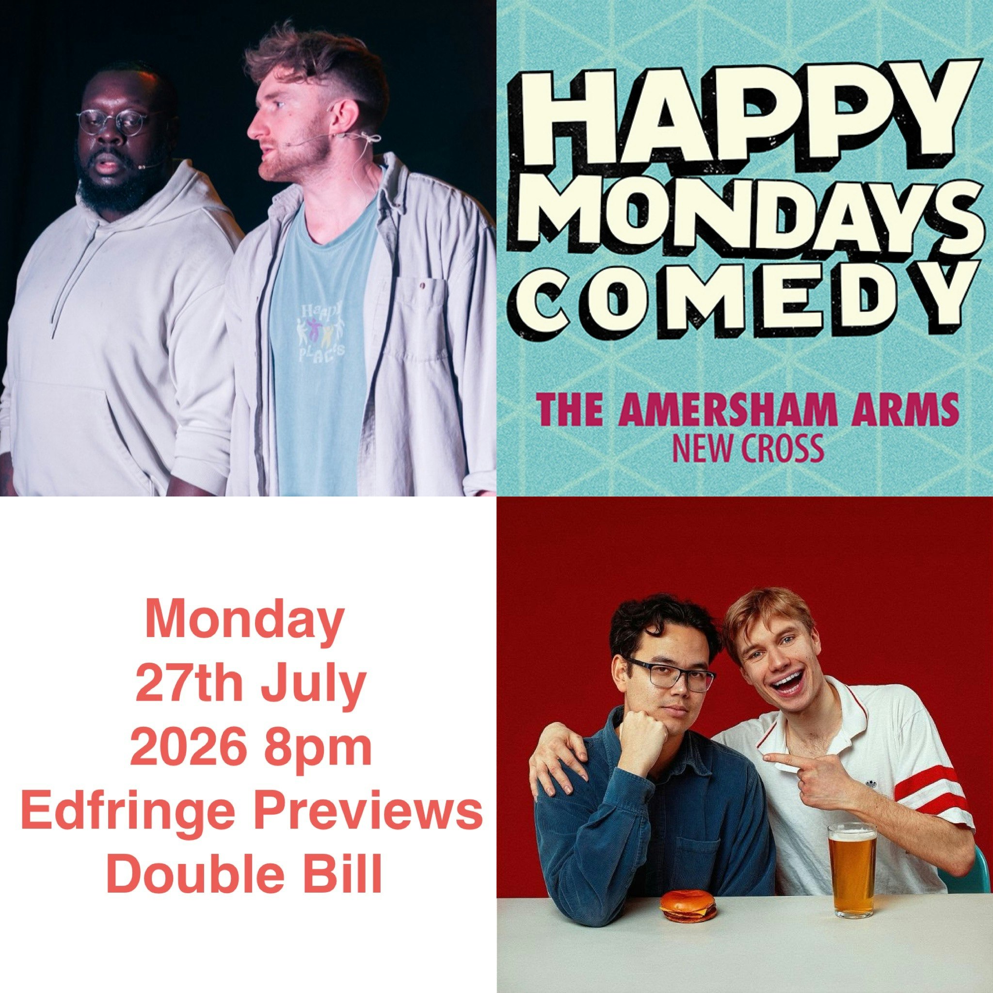 Happy Mondays Comedy : Sketch Show Double Preview