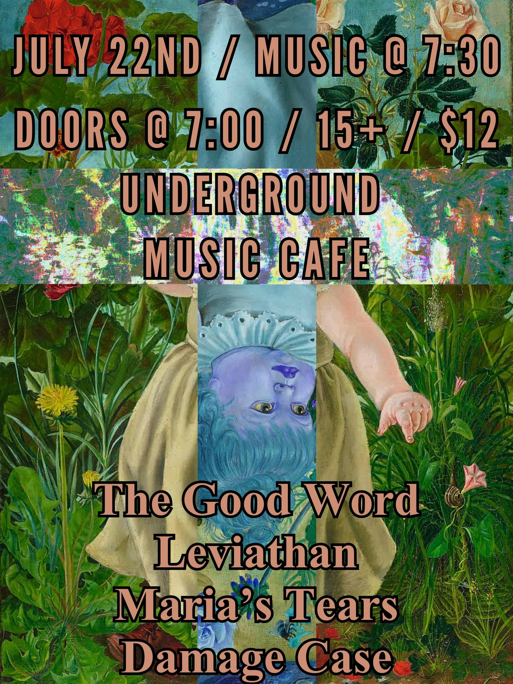 The Good Word, Leviathan, Maria's Tears, Damage Case flyer