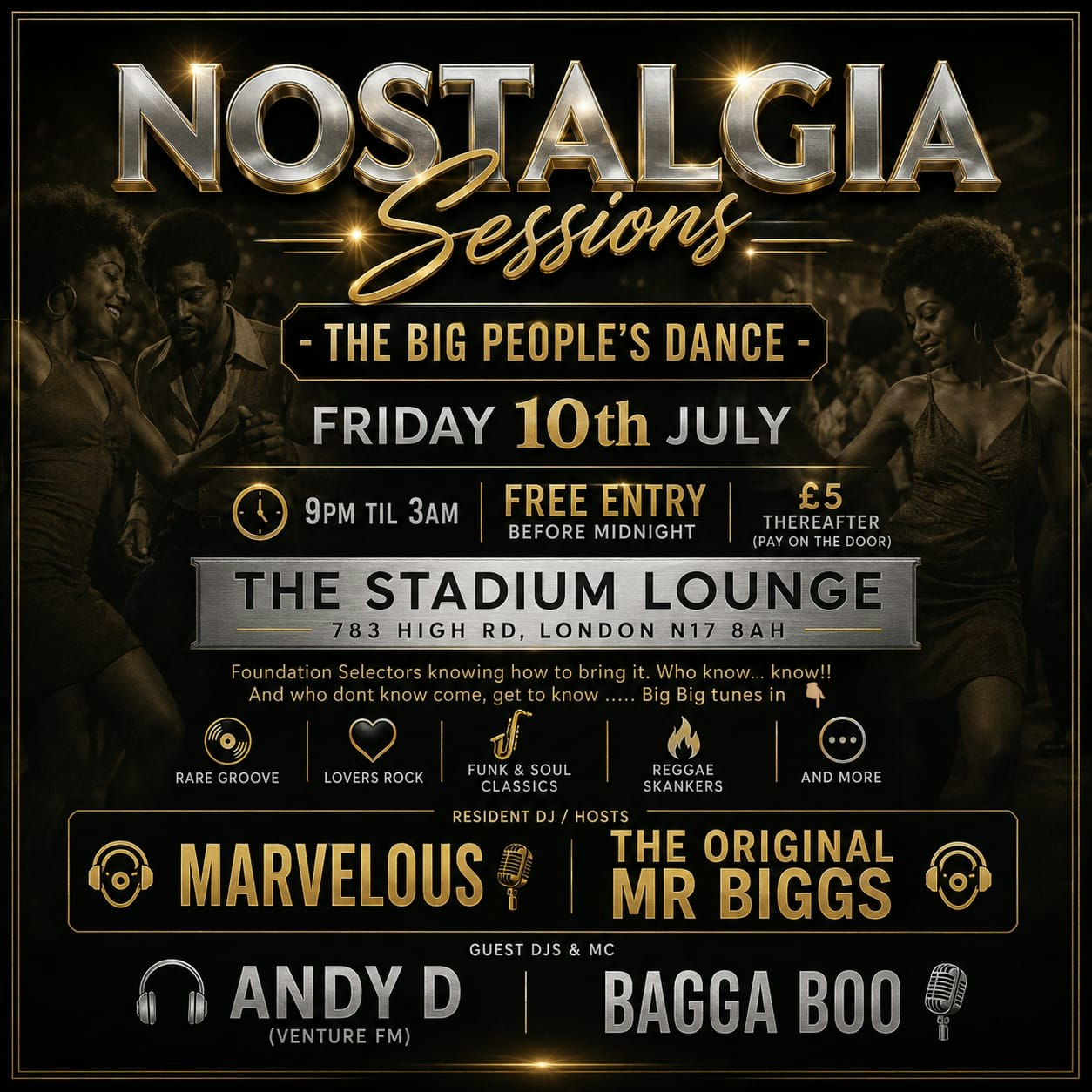 Nostalgia Sessions - The Big People's Dance (Friday July 10th)