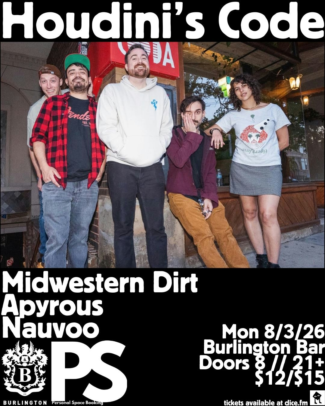 Houdini’s Code // Midwestern Dirt // Apyrous // Nauvoo - The Burlington