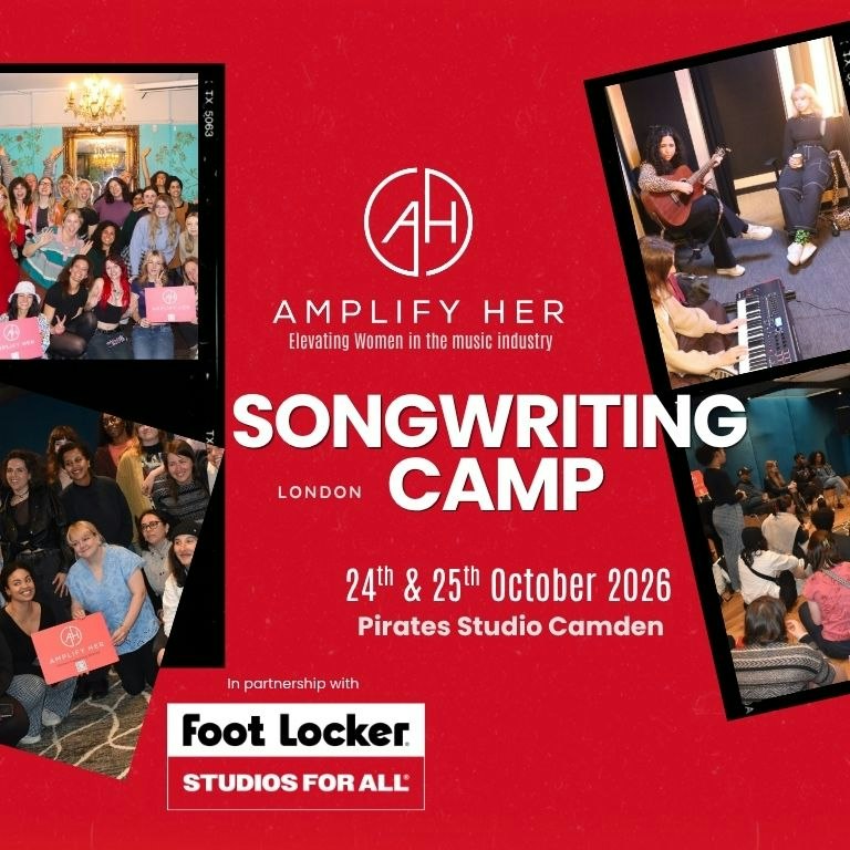 Amplify Her Songwriting Camp at Pirate Studios Camden, London
