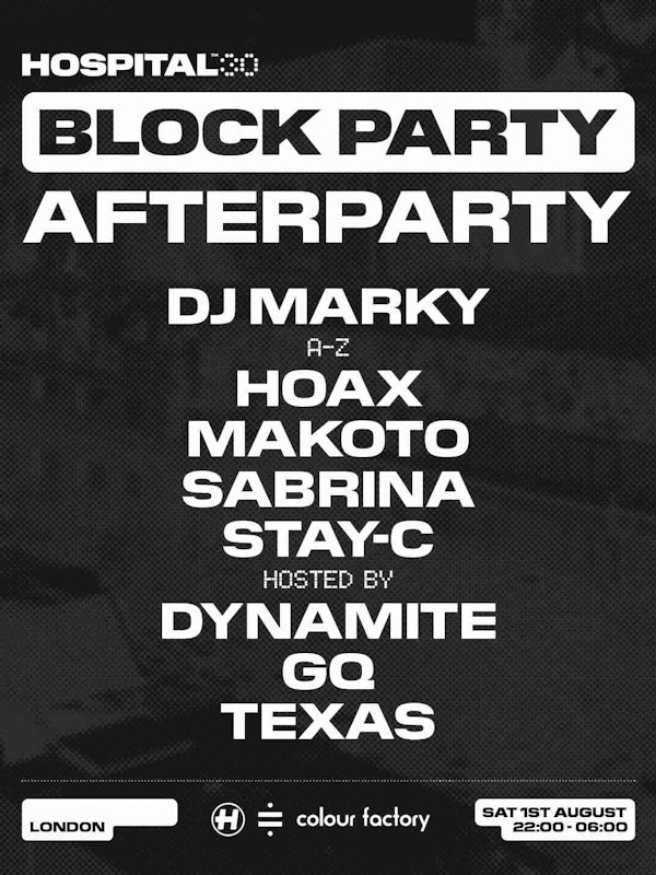 Hospital30 Block Party Afterparty