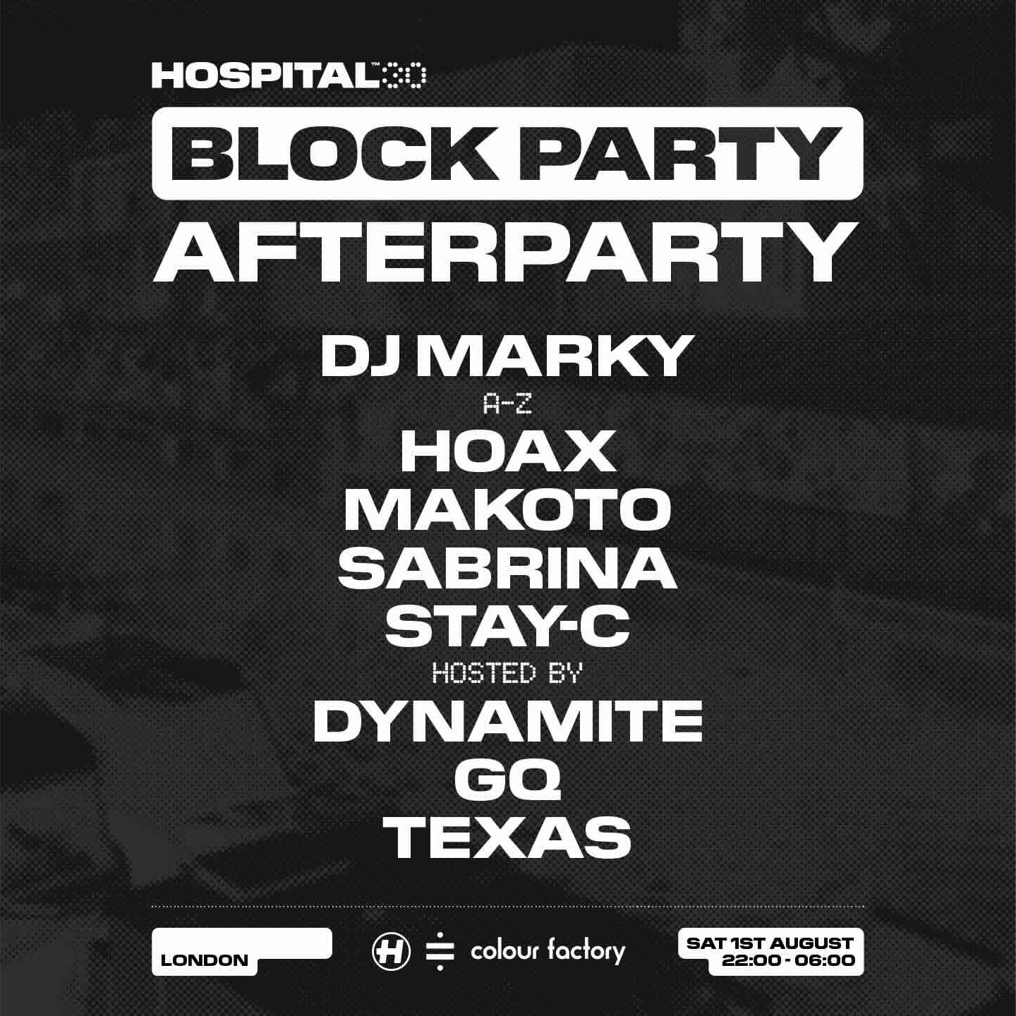 Hospital30 Block Party Afterparty