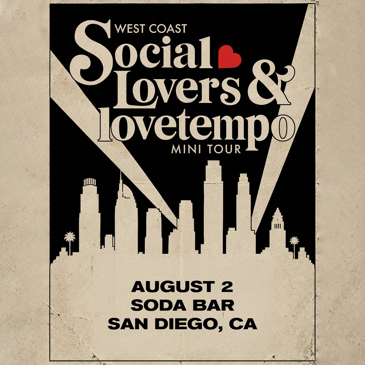 Social Lovers, lovetempo, Shige Tickets | $18.54 | 2 Aug @ Soda