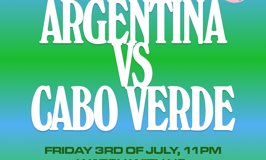 Argentina vs Cabo Verde: World cup @ Jaguar Shoes
