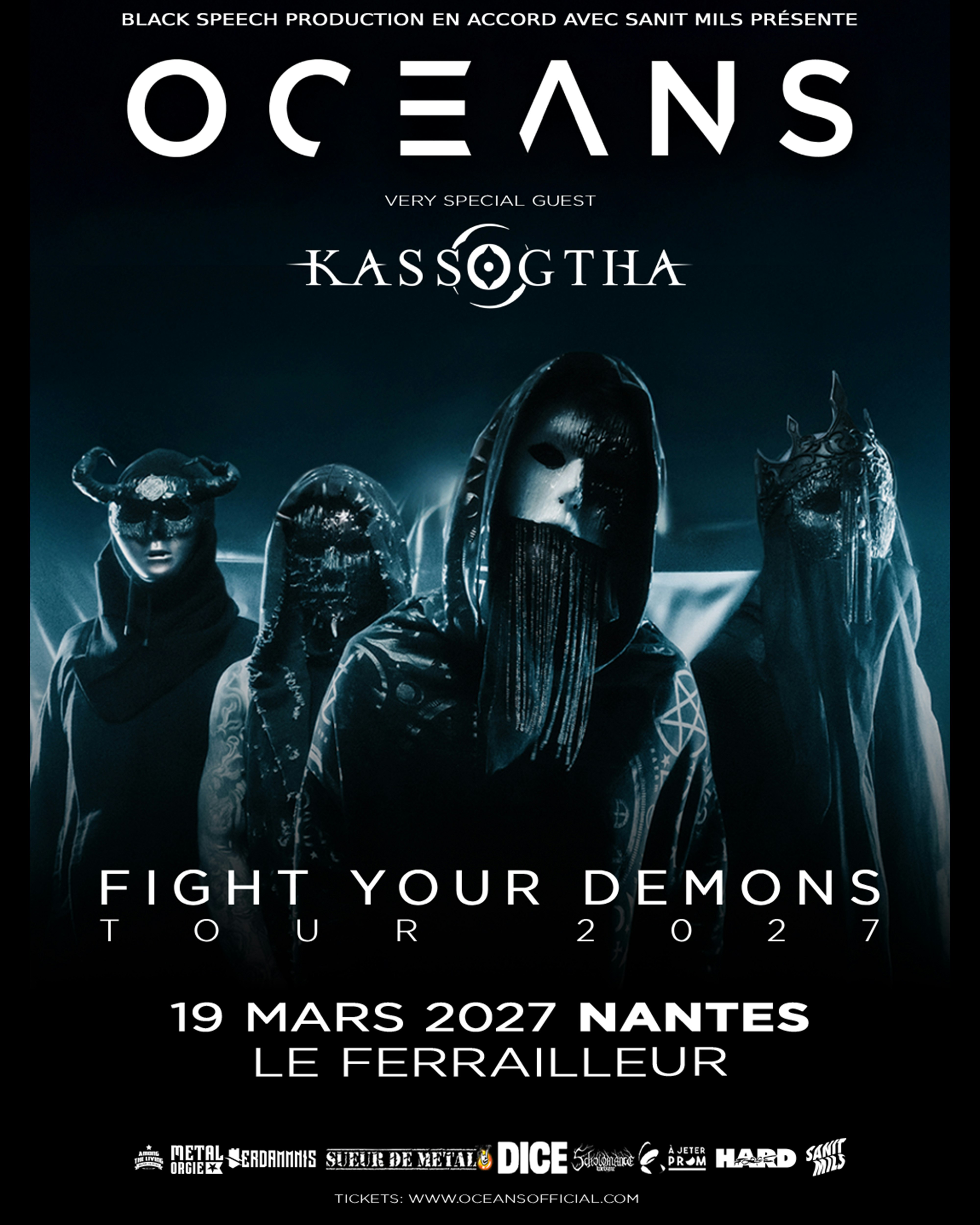 Affiche Oceans en concert au Ferrailleur