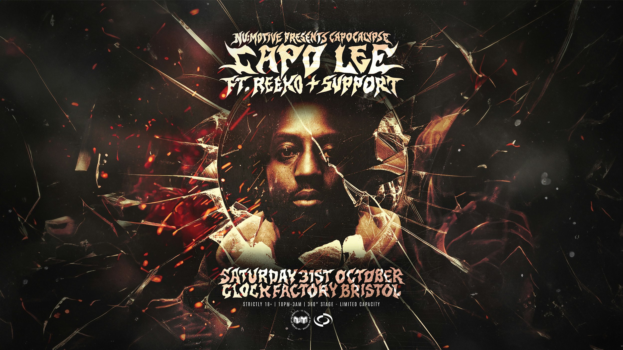 Capocalypse: Capo Lee [Live 360°] + Reek0 & Support at Clock Factory, Bristol