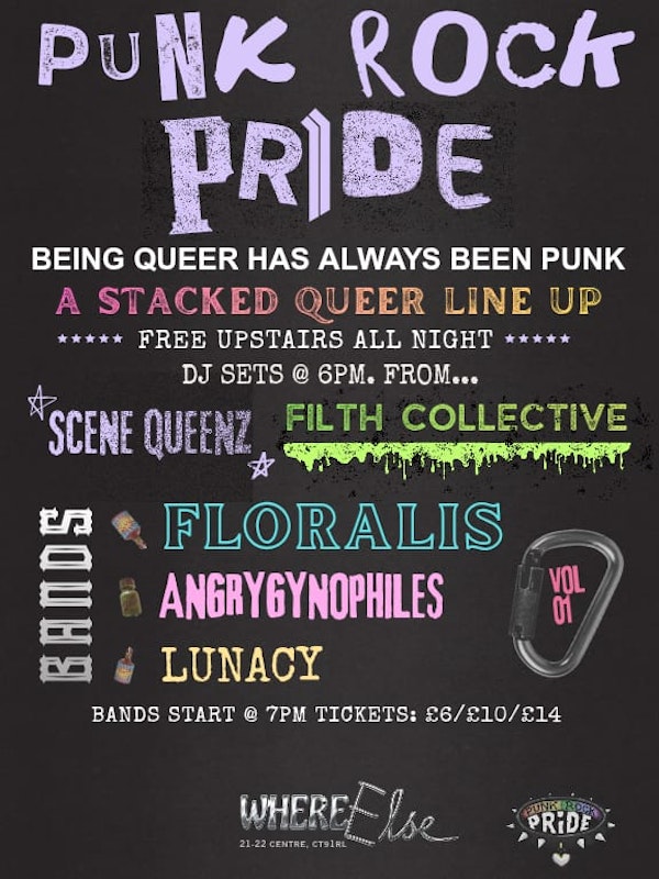 Punk Rock Pride: Floralis + AngryGynophiles + Lunacy