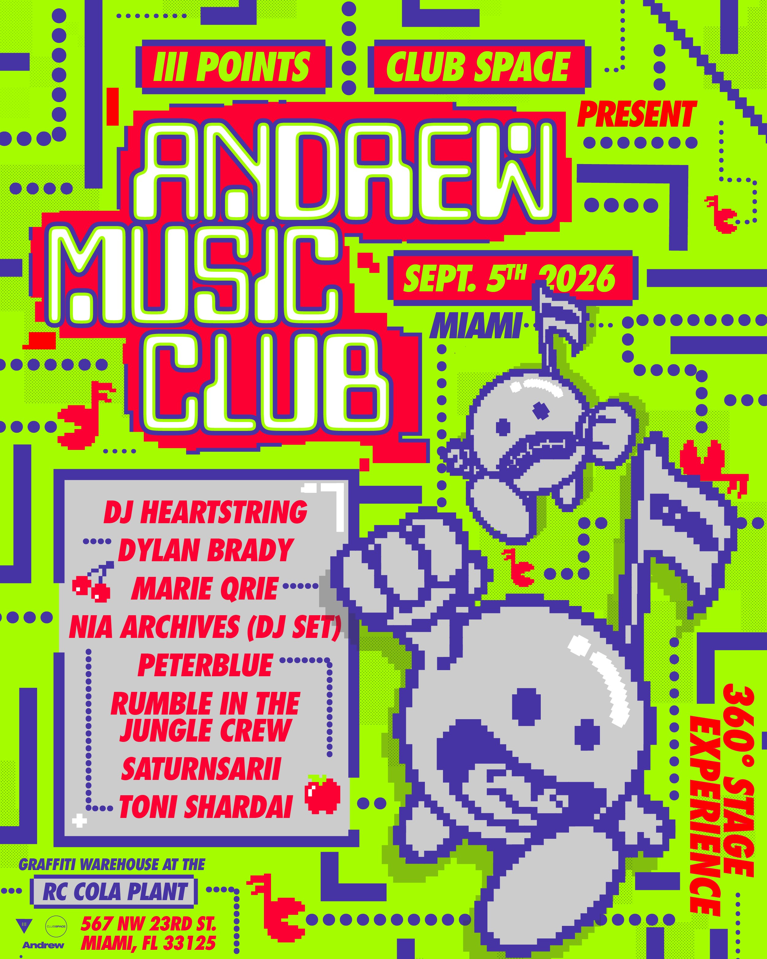 III Points & Club Space presents Andrew Music Club (Day 1) Tickets