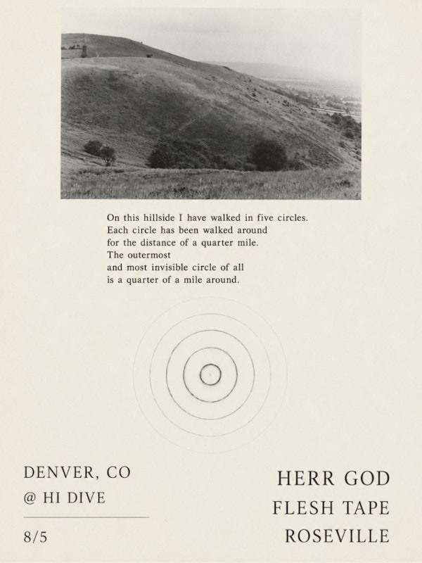 Herr God + Flesh Tape + Roseville