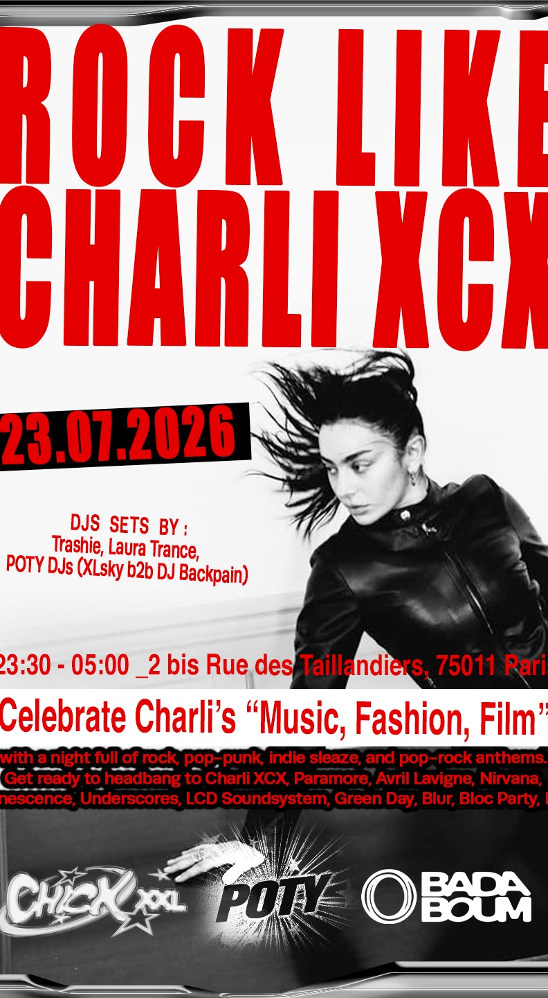 LA CH!CK x POTY: Rock Like Charli XCX