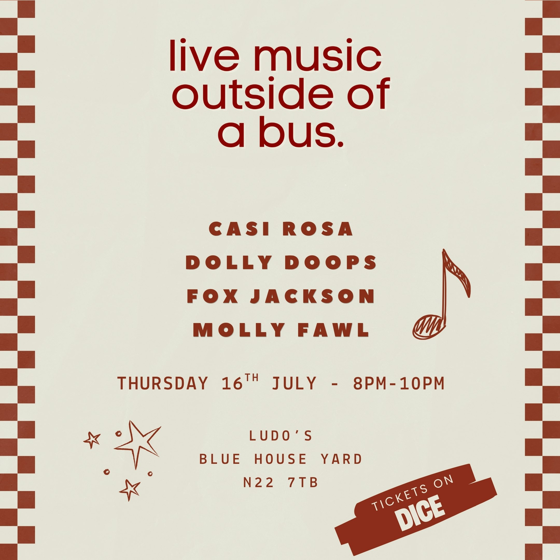 Live Music outside a Bus