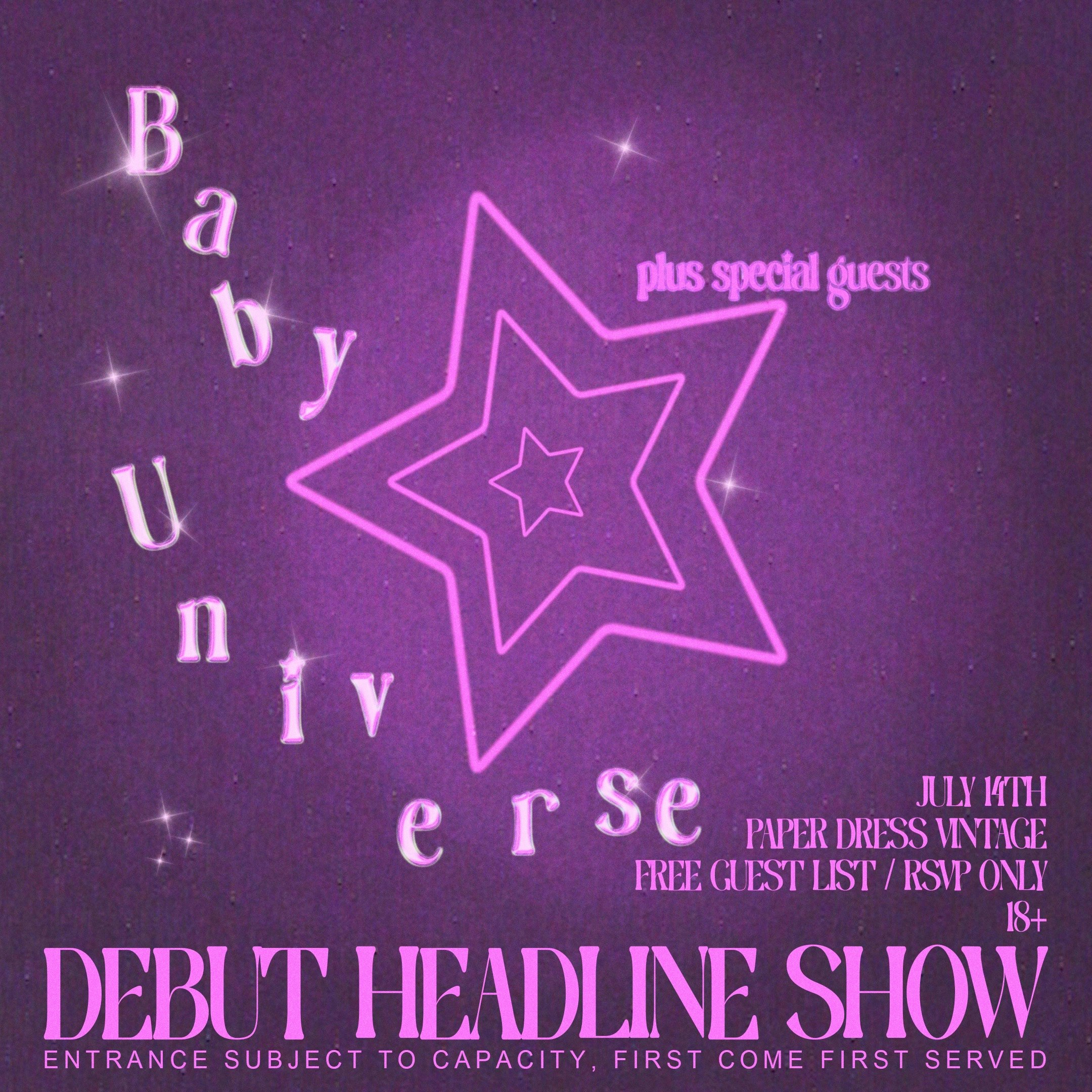 Baby Universe Debut Headline Show