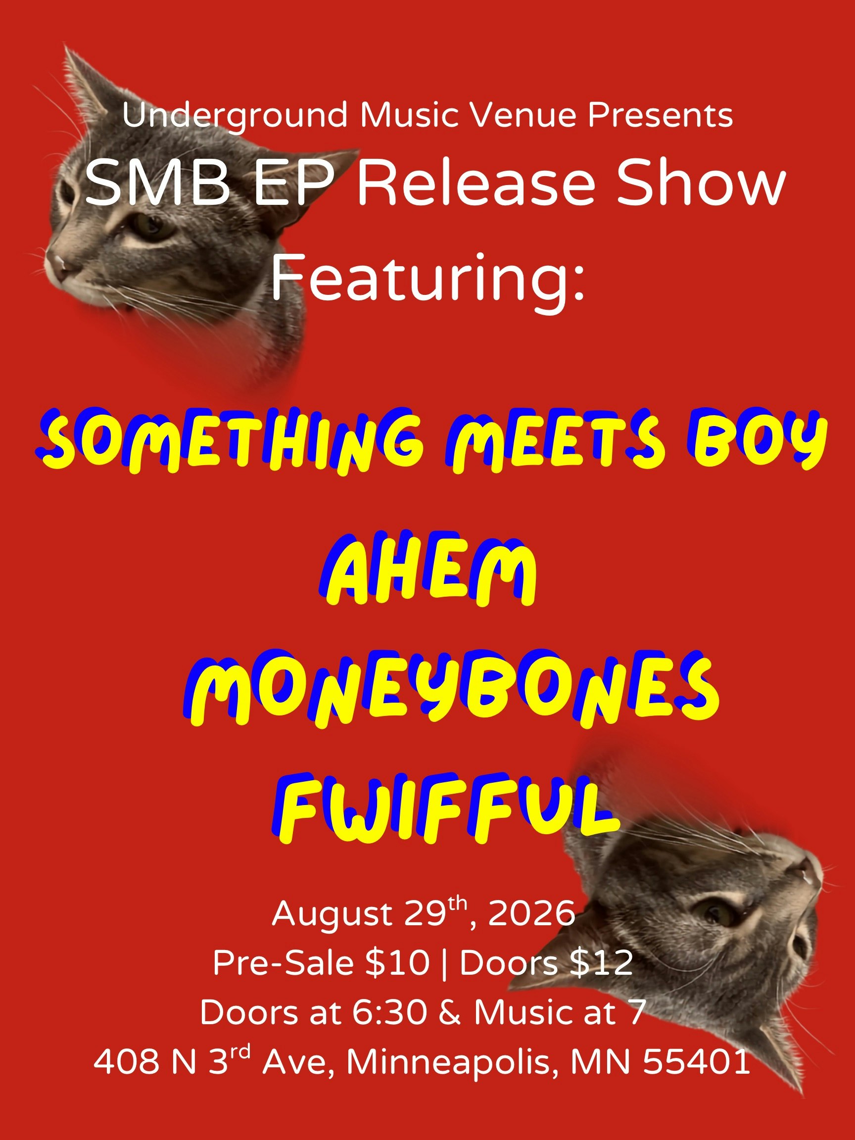 Something Meets Boy, ahem, Moneybones, Fwifful flyer