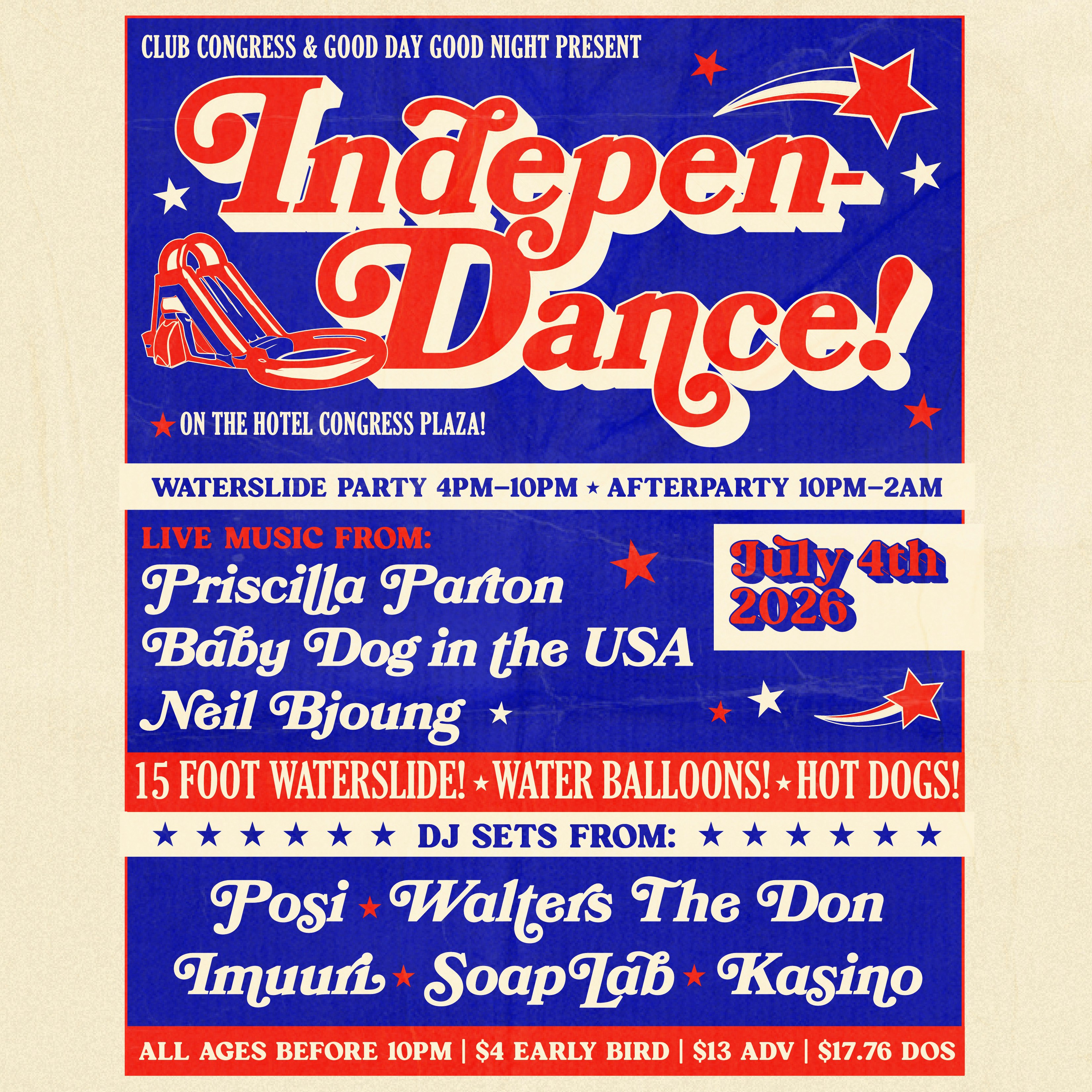 Fourth of July Waterslide Party x Indepen-DANCE: No Skip Summer
