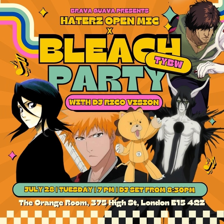 Haterz Spoken Word Open Mic x Anime Music Party