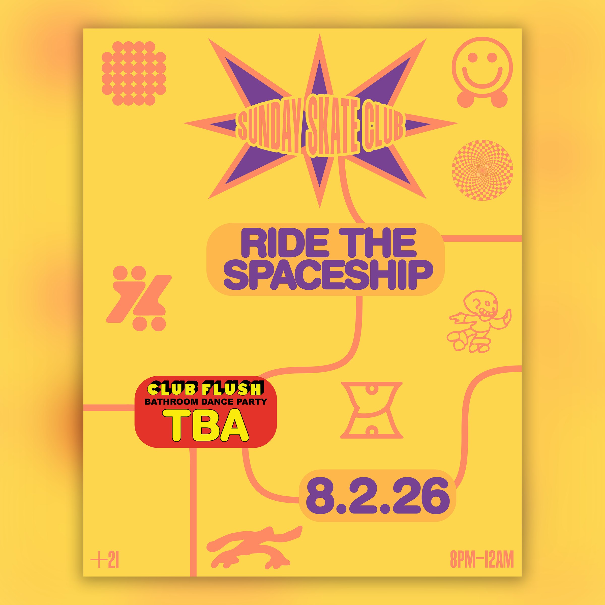 Sunday Skate Club {RIDE THE SPACESHIP} - Xanadu