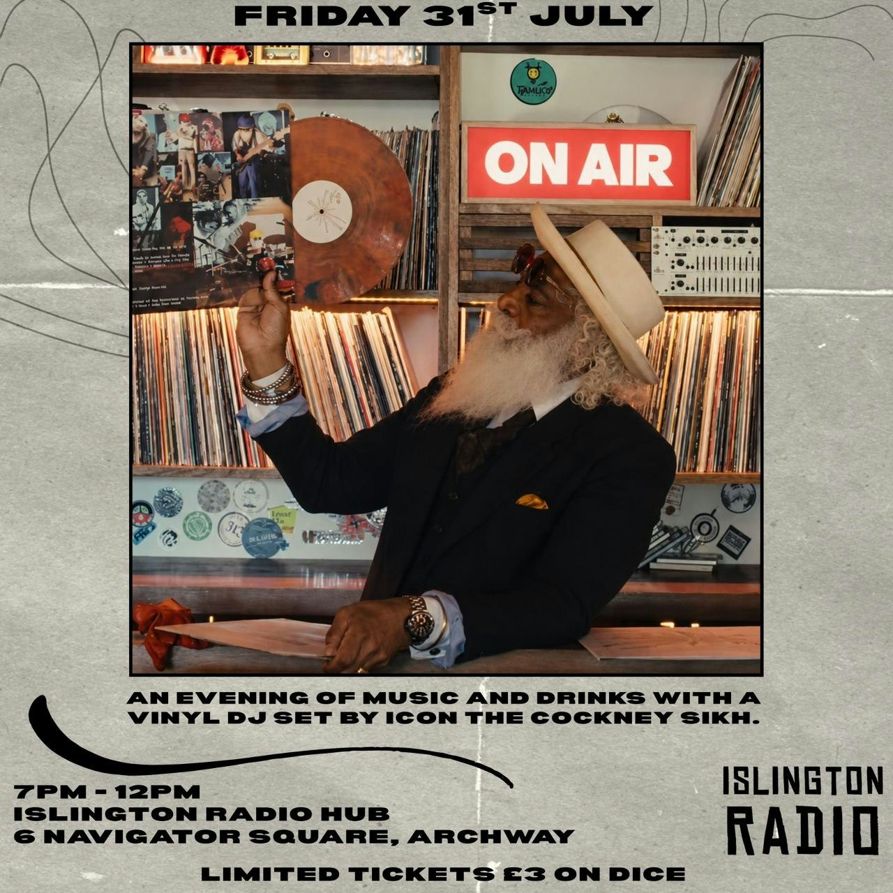 An Evening of Vinyl with The Cockney Sikh