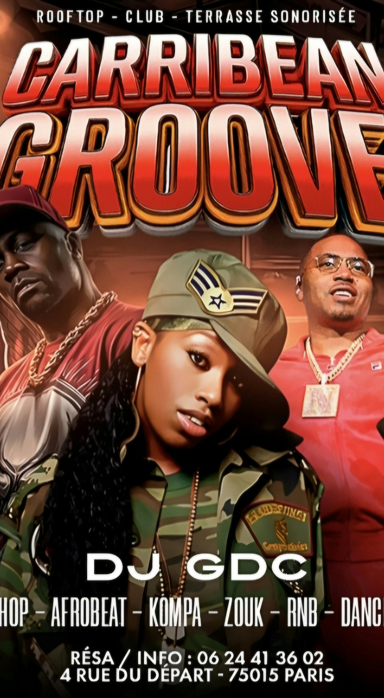 Caribbean groove sur les toits paris club rooftop