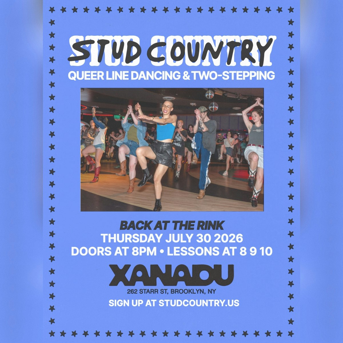 Stud Country – Queer Line Dancing & Two-Stepping (workshop + dance party) - Xanadu