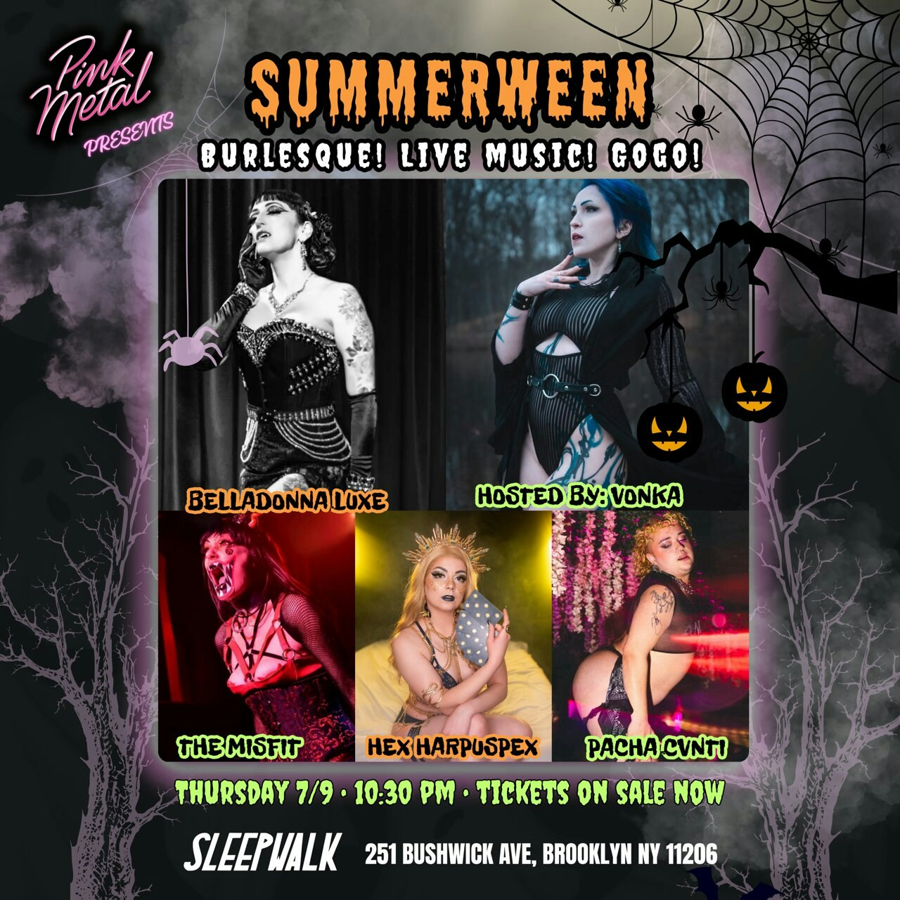 Pink Metal Presents: CABARET DE LUXE Tickets | $22.66 | 9 Jul