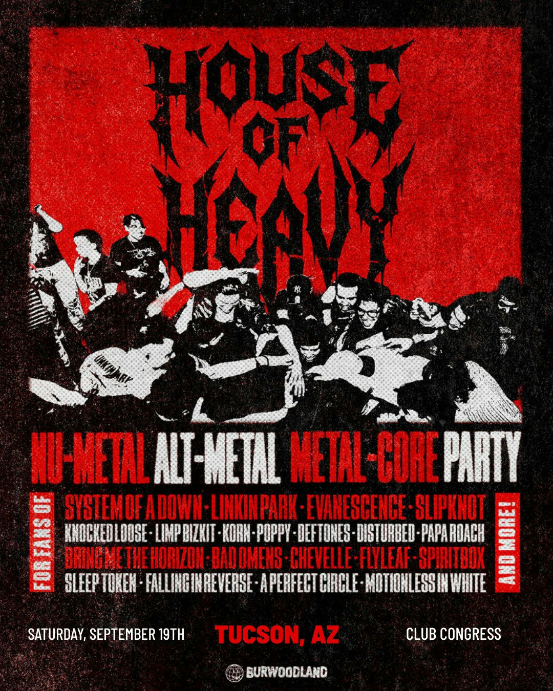 HOUSE OF HEAVY – Nu Metal + Metalcore Night