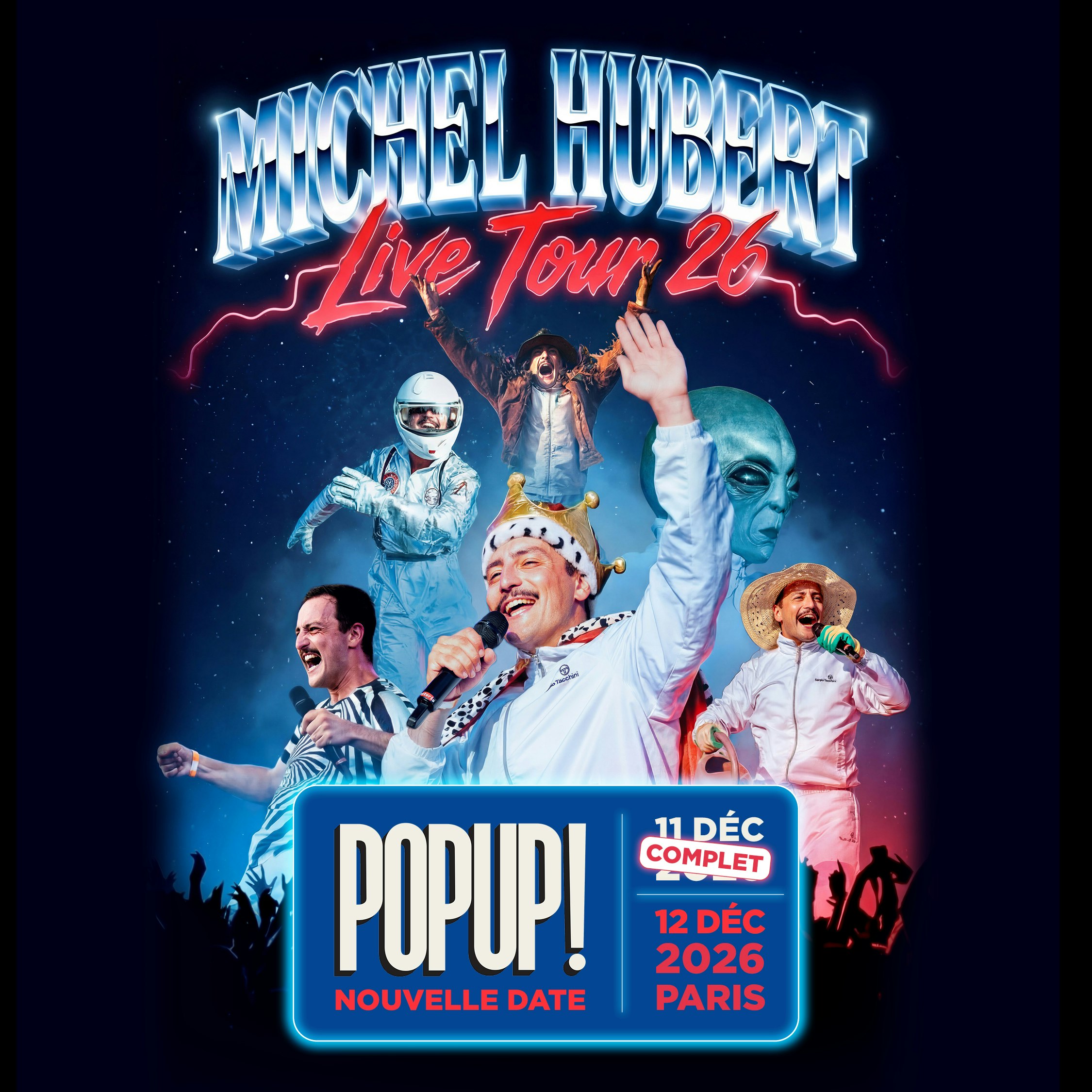 Affiche Michel Hubert en concert au POPUP!