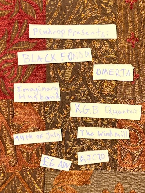 Black Fondu, Omertà, Imaginary Husband, KGB Quart