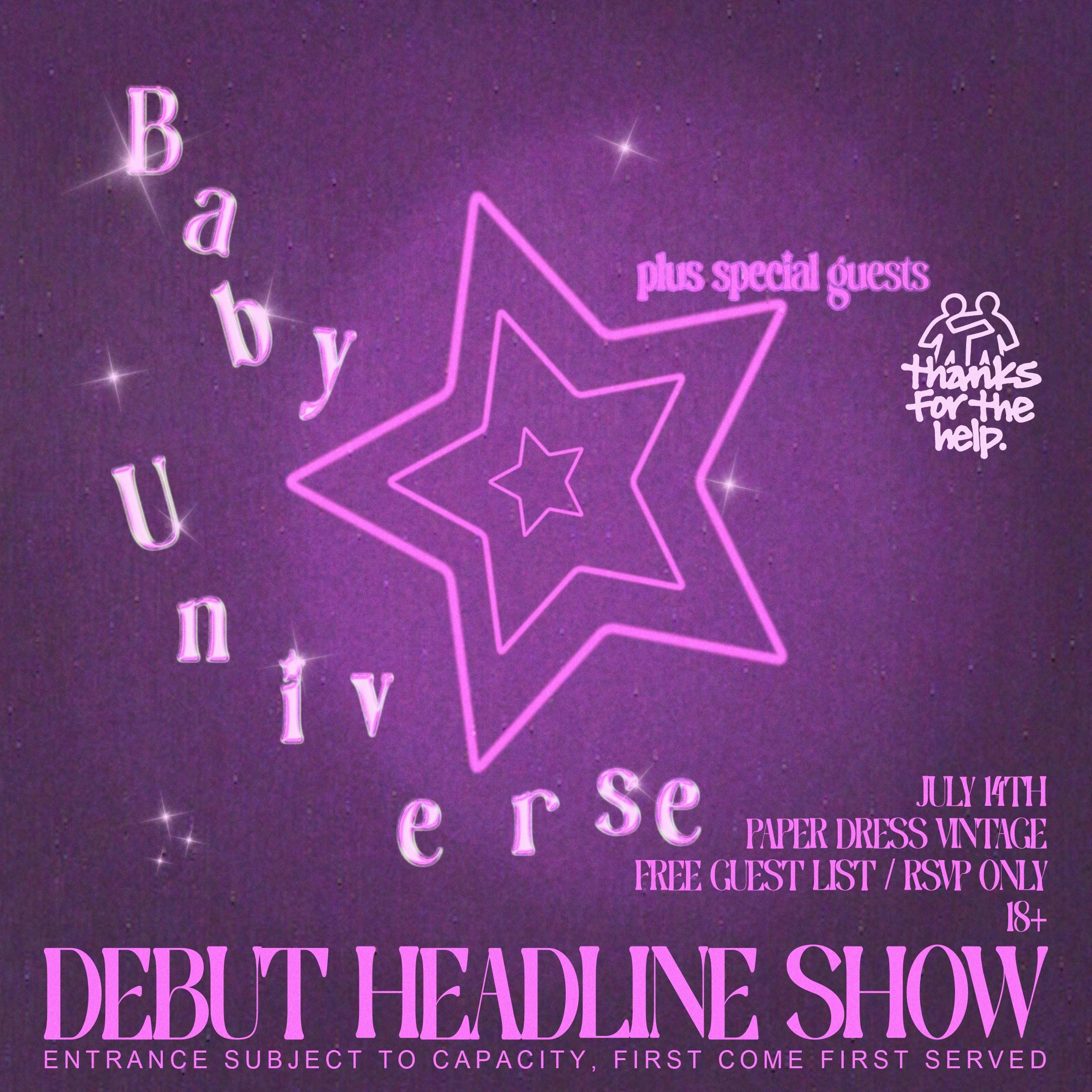 Baby Universe Debut Headline Show