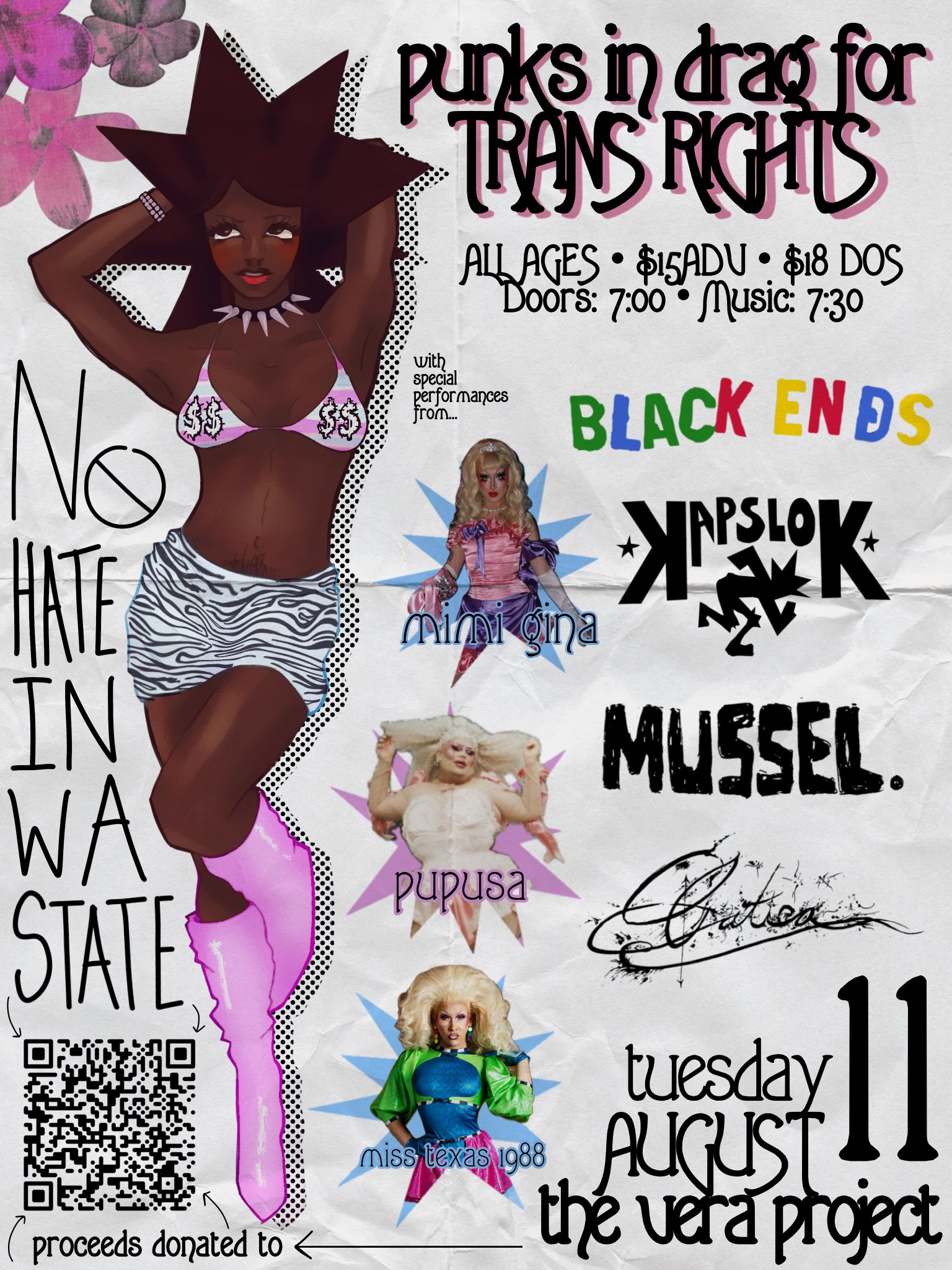 Punks in Drag for Trans Rights at The Vera Project