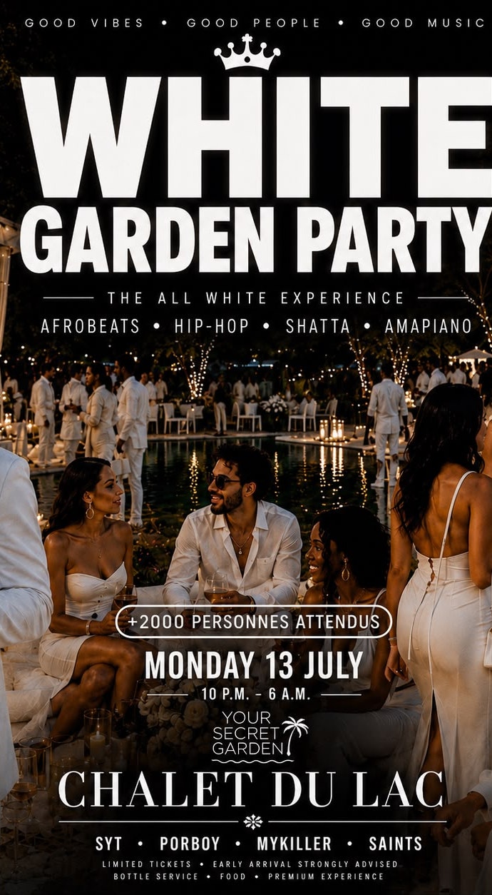 White Garden Party: Afrobeats, Hip Hop, Shatta