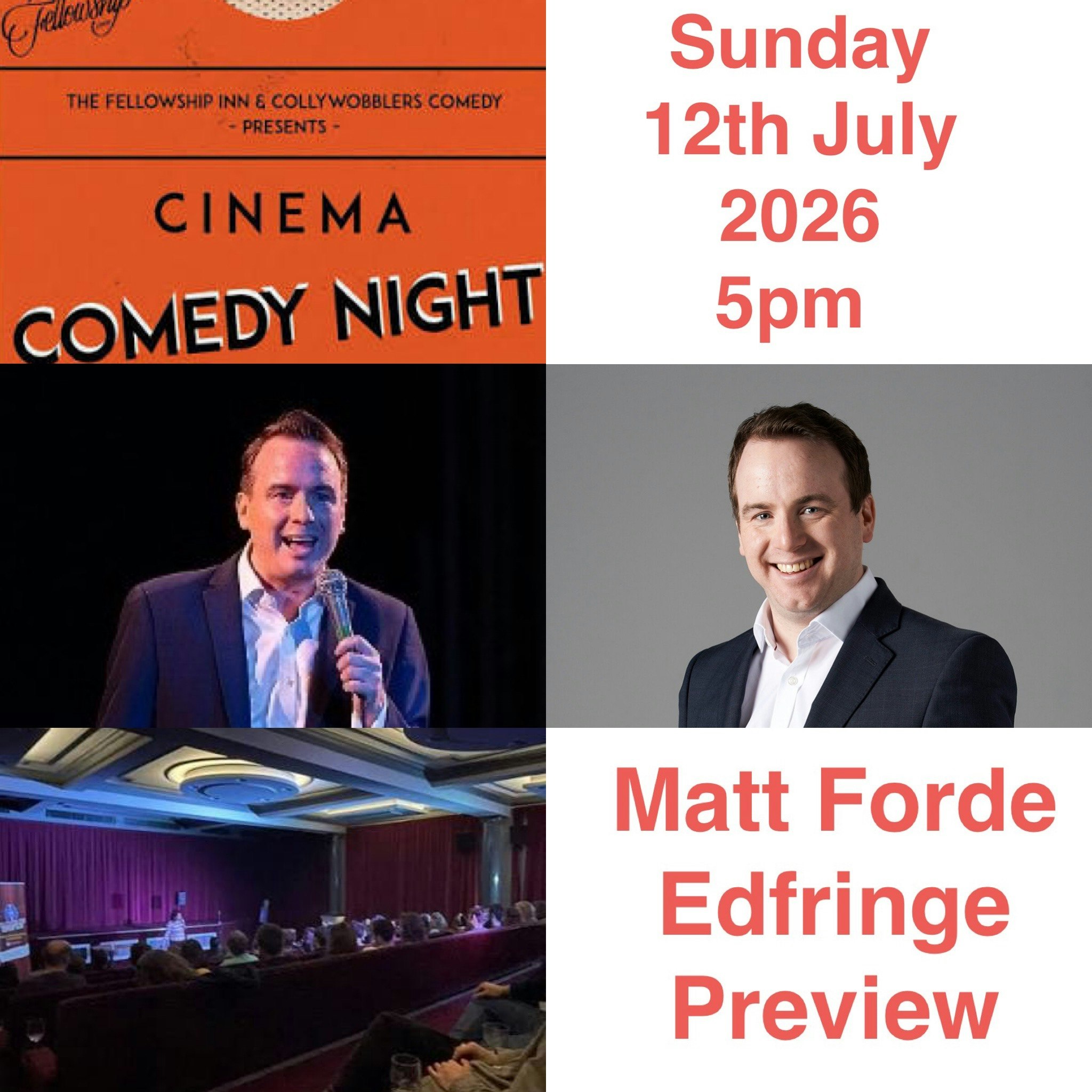 Comedy @ Fellowship : MATT FORDE EDFRINGE PREVIEW