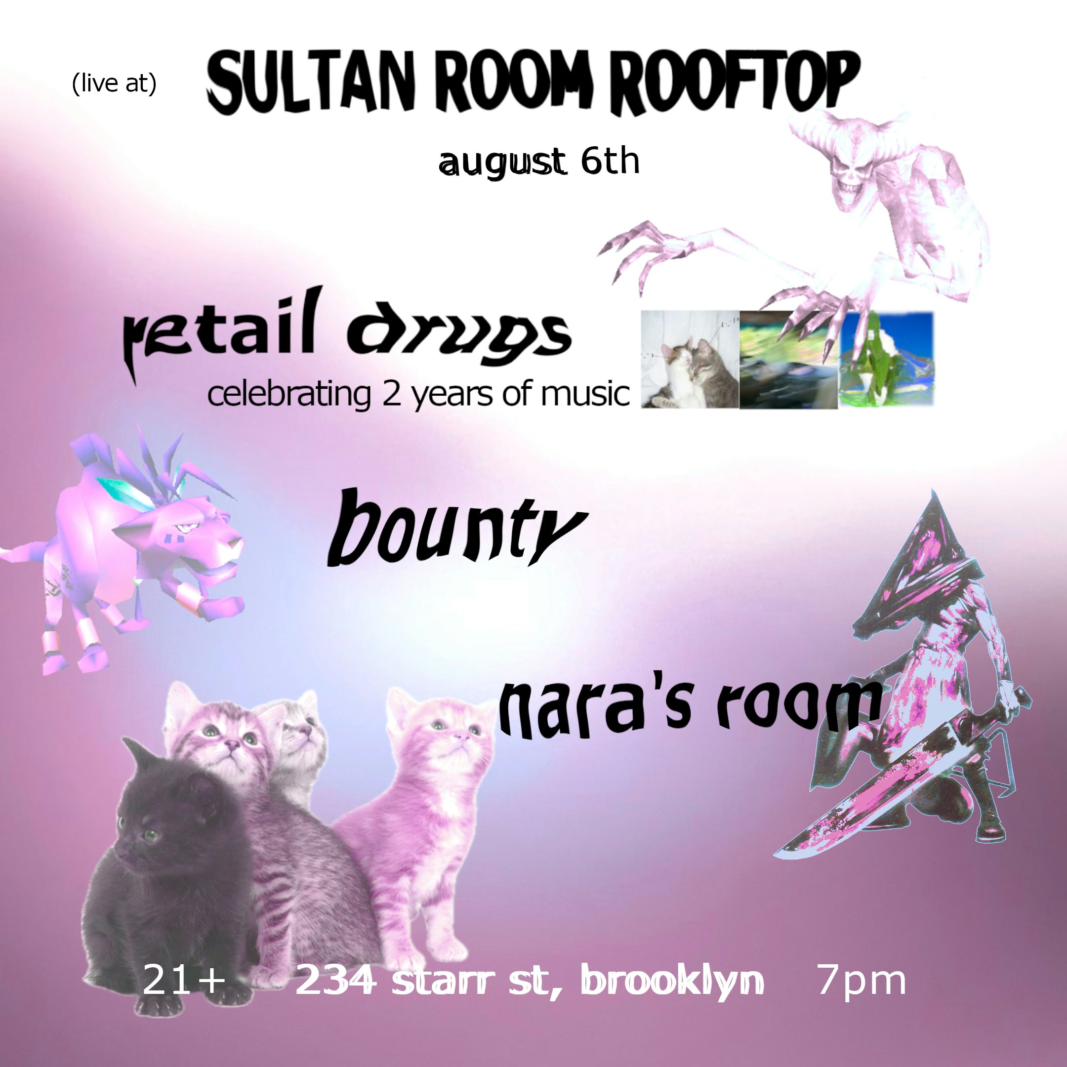 Retail Drugs, bounty, Nara’s Room - The Sultan Room Rooftop