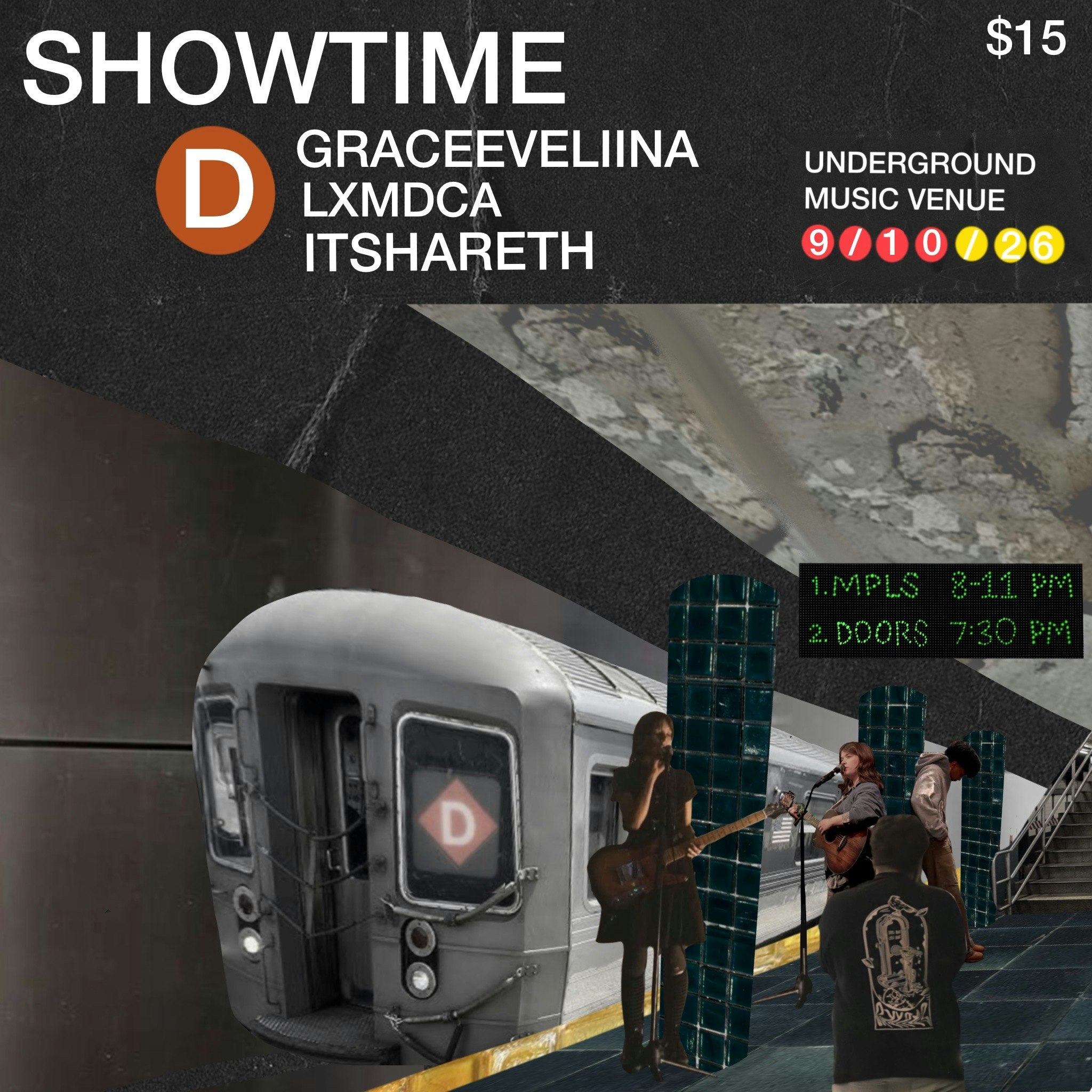Graceeveliina, LXMDCA, Itshareth. flyer