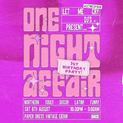 One Night Affair Club Night