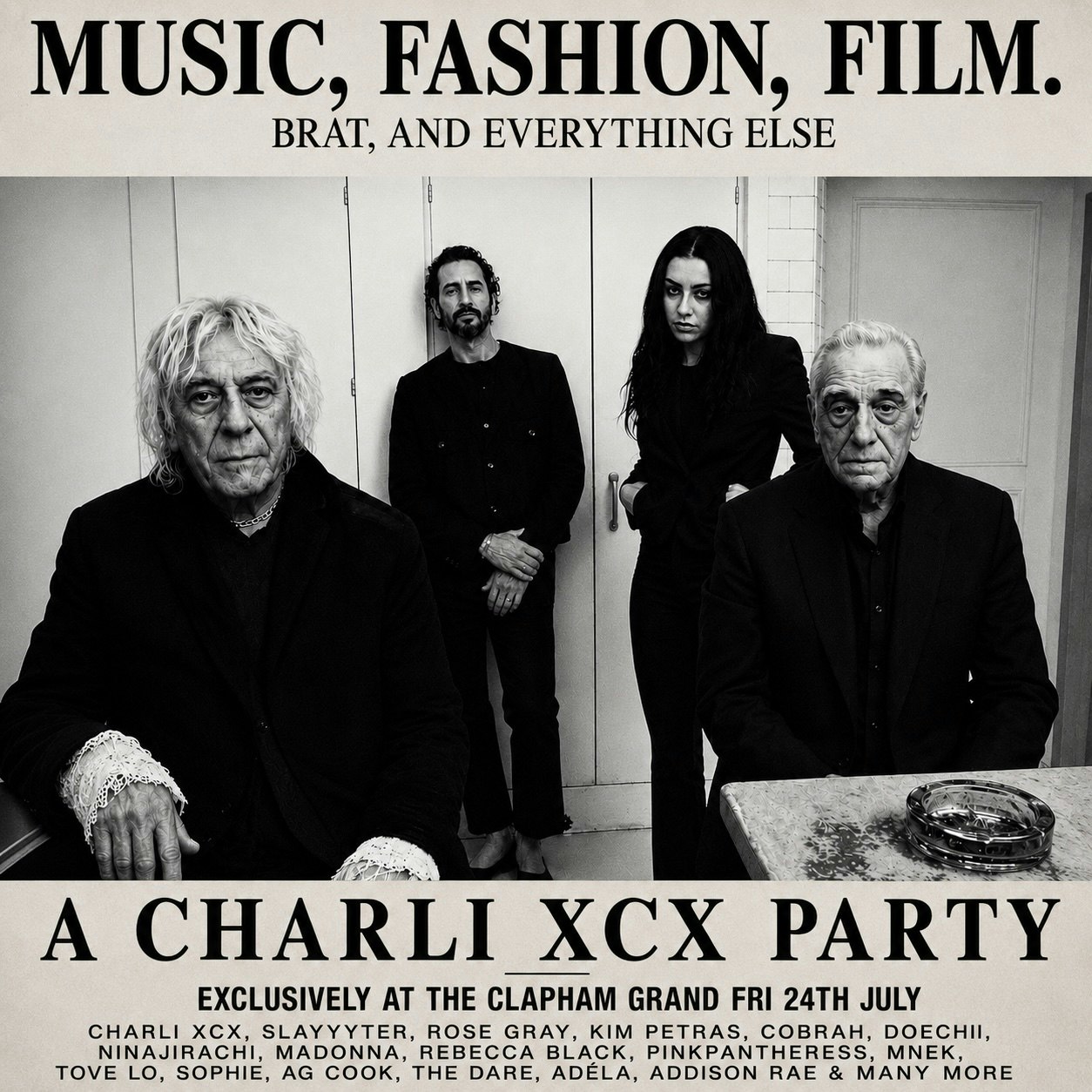 Charli xcx Party. Music, Fashion, Film, Brat & Everything Else