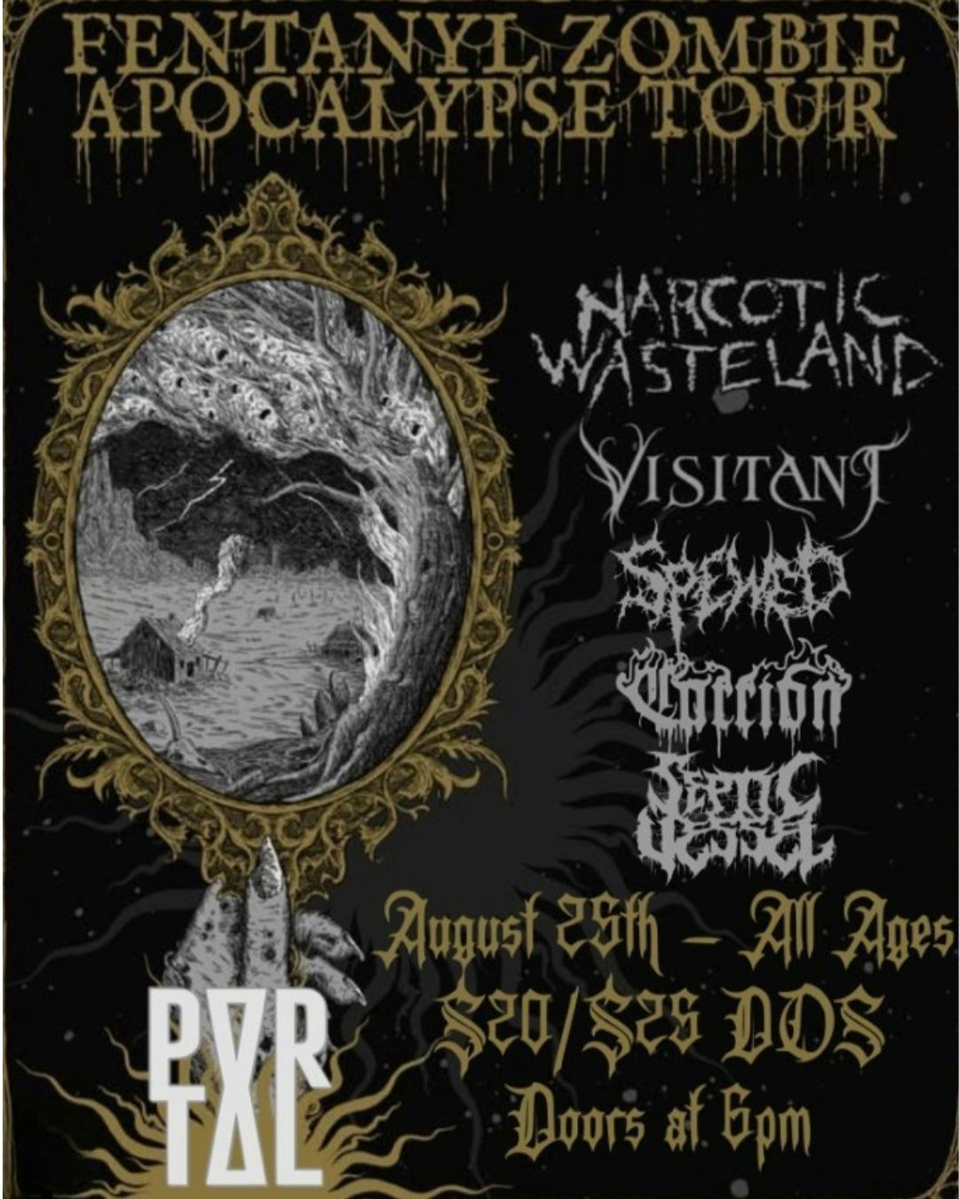 Narcotic Wasteland + Visitant + Spewed + Carrion + Septic Vessel
