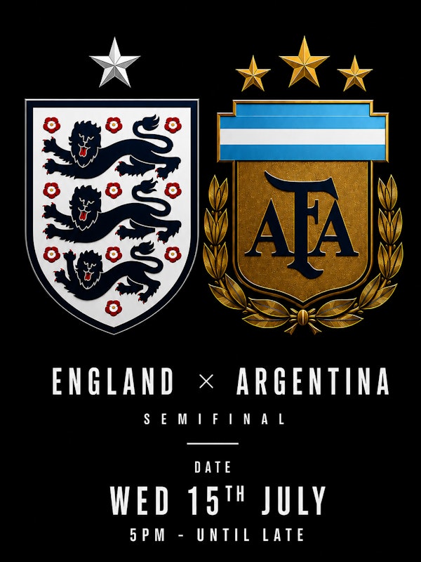 England vs Argentina World Cup Semi Final + After Party