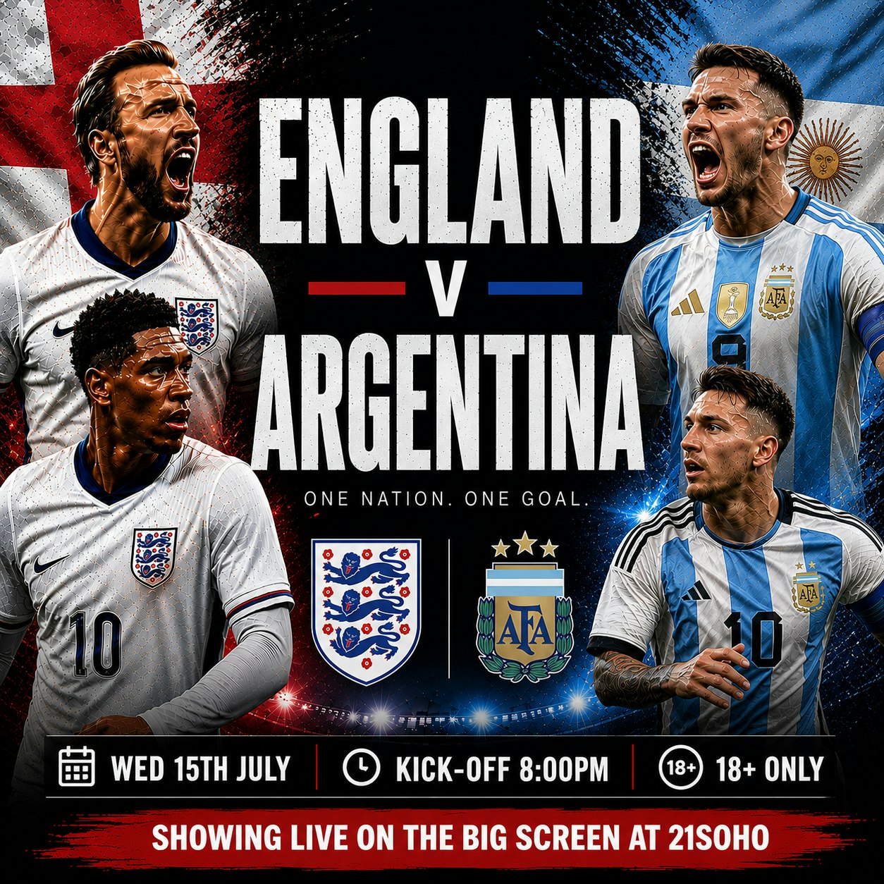 England vs Argentina - 2026 World Cup FanZone Live!