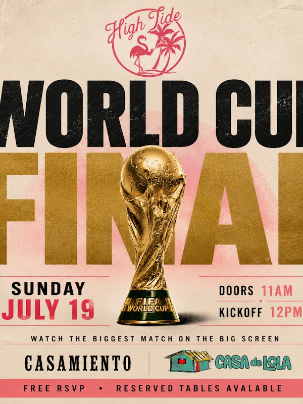 World Cup Final at High Tide