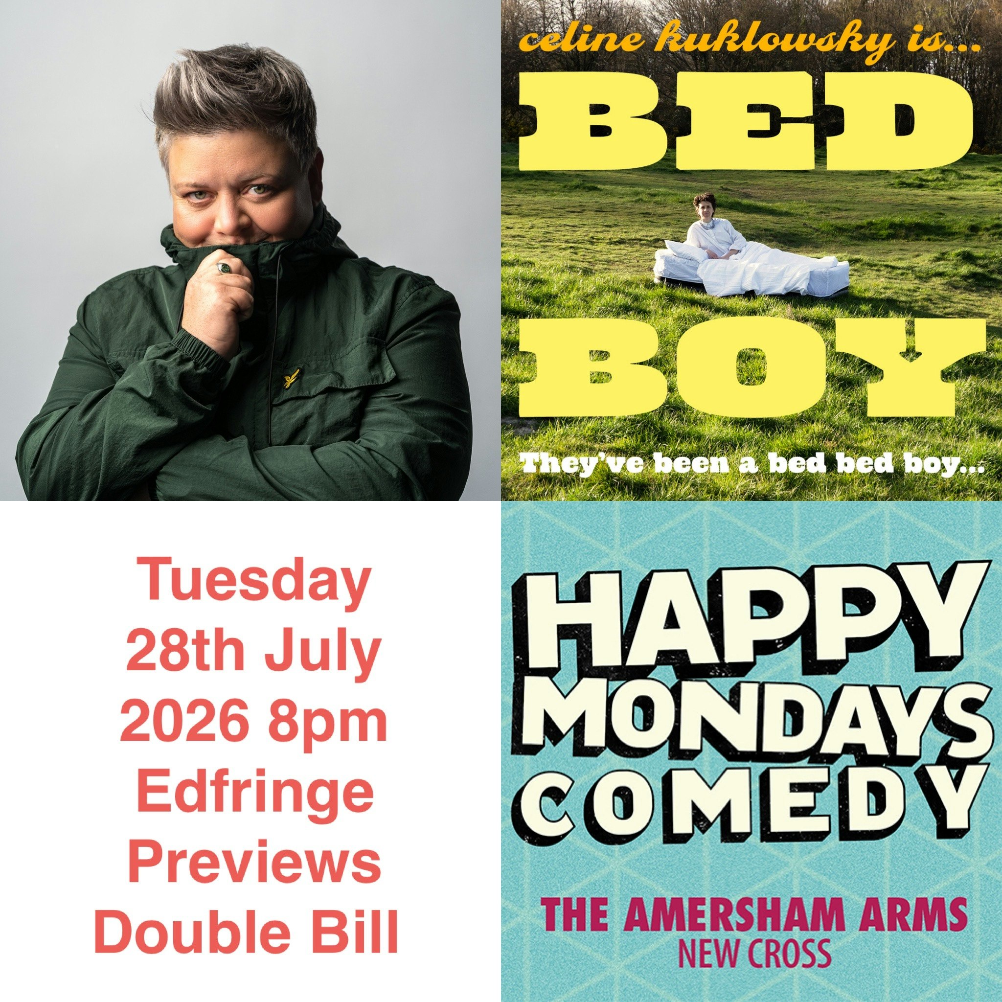 Tuesdays Comedy : Susie McCabe , Celine Kuklowsky