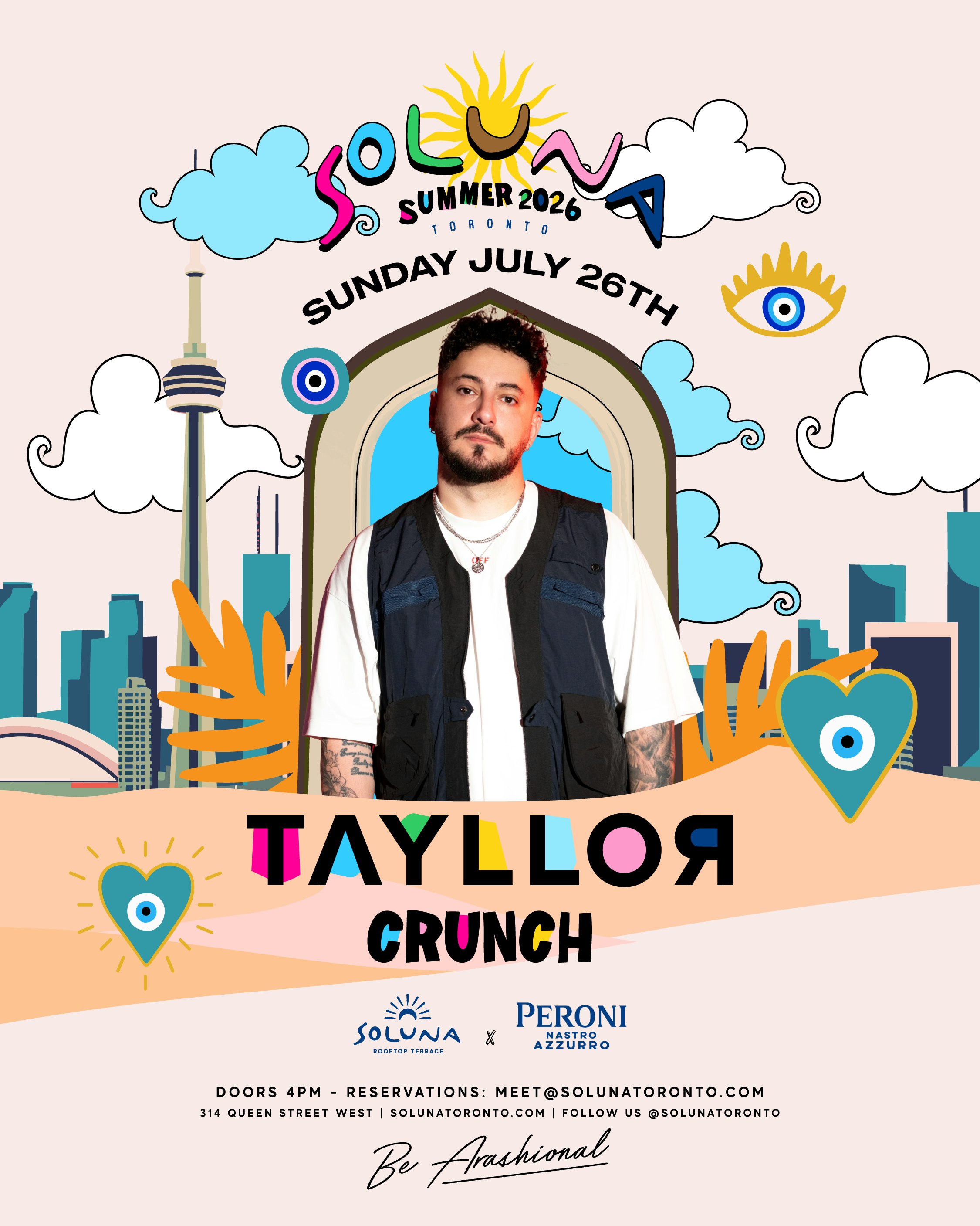 Tayllor at Soluna Sundays July 26 flyer