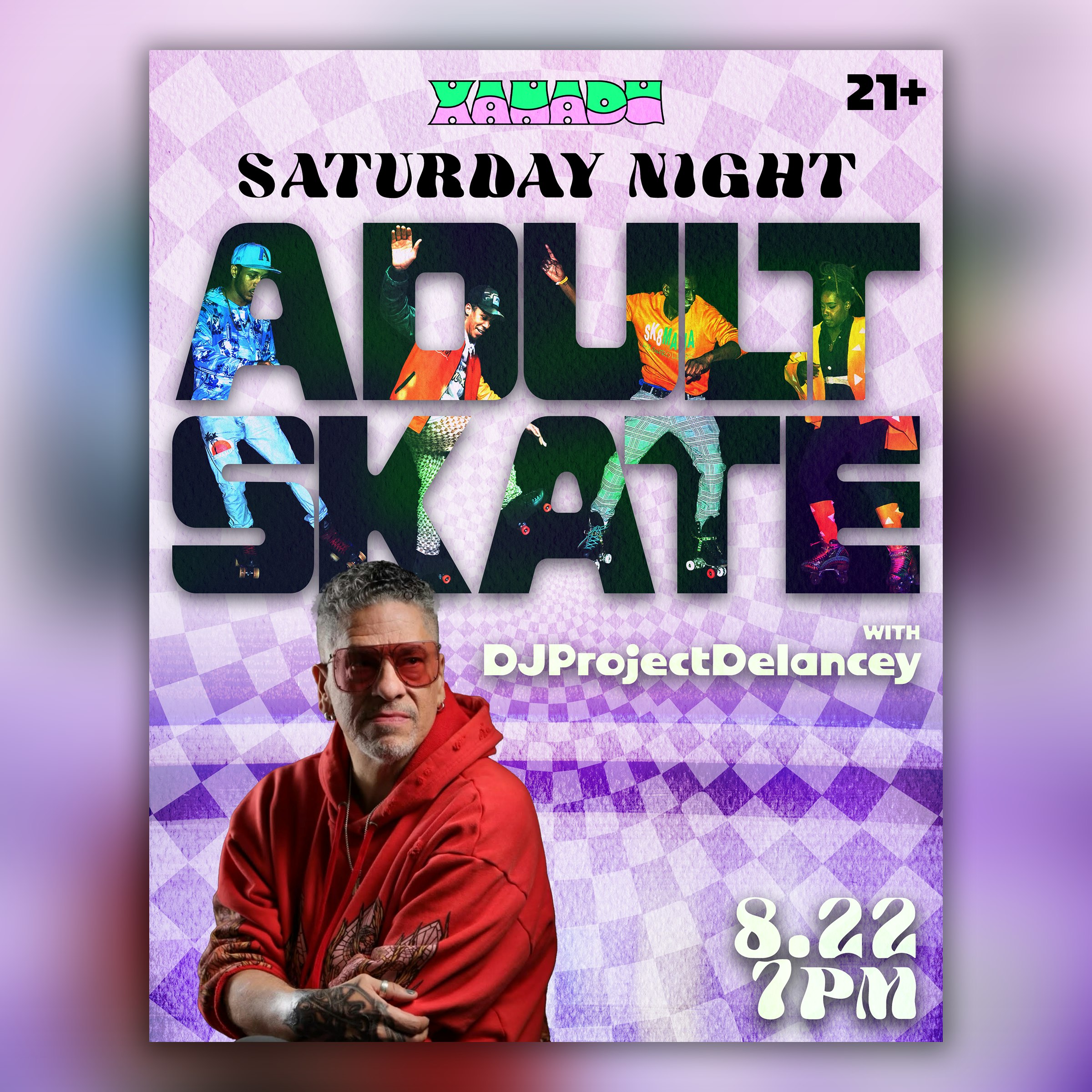 Saturday Night Adult Skate ft. DJProjectDelancey (skate) Tickets