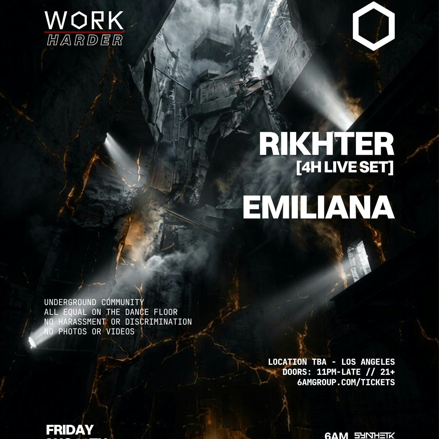 WORK Harder presents: RIKHTER [4 HR Set] & EMILIANA