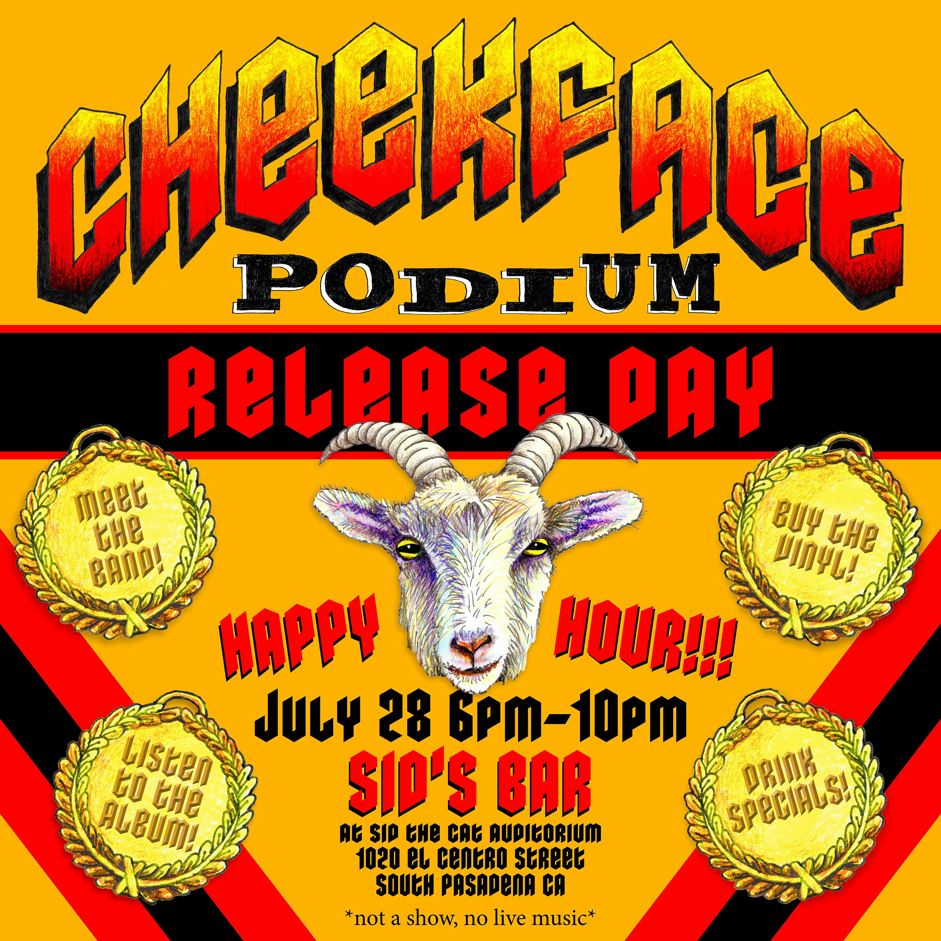 Cheekface "Podium" Release Party