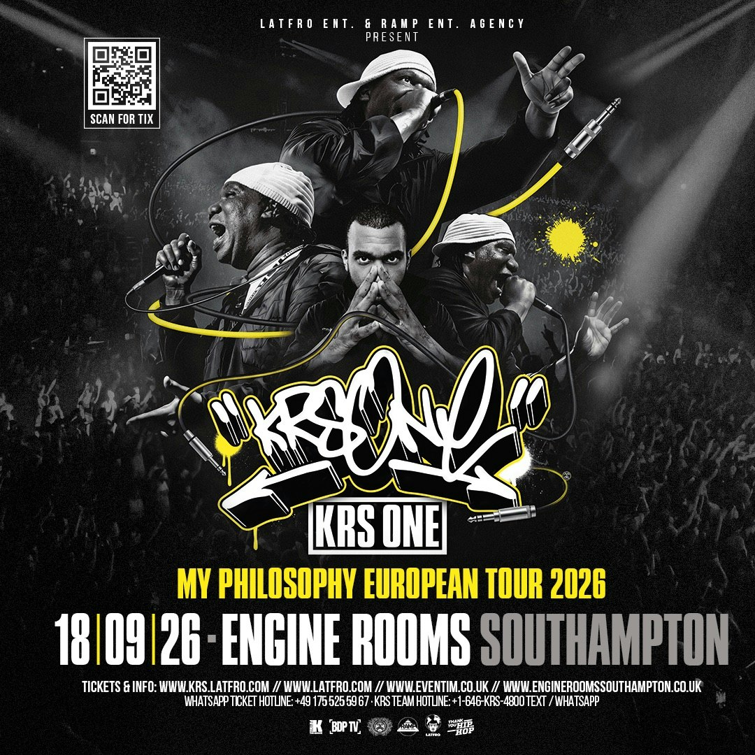 KRSワン　ライブポスター　KRS-One KRS One Live in Southampton Tickets | £68.81 | 18 Sept @ Engine
