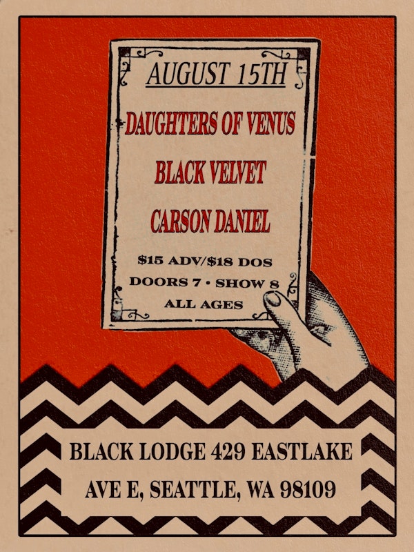 Carson Daniel, Black Velvet, Daughters of Venus