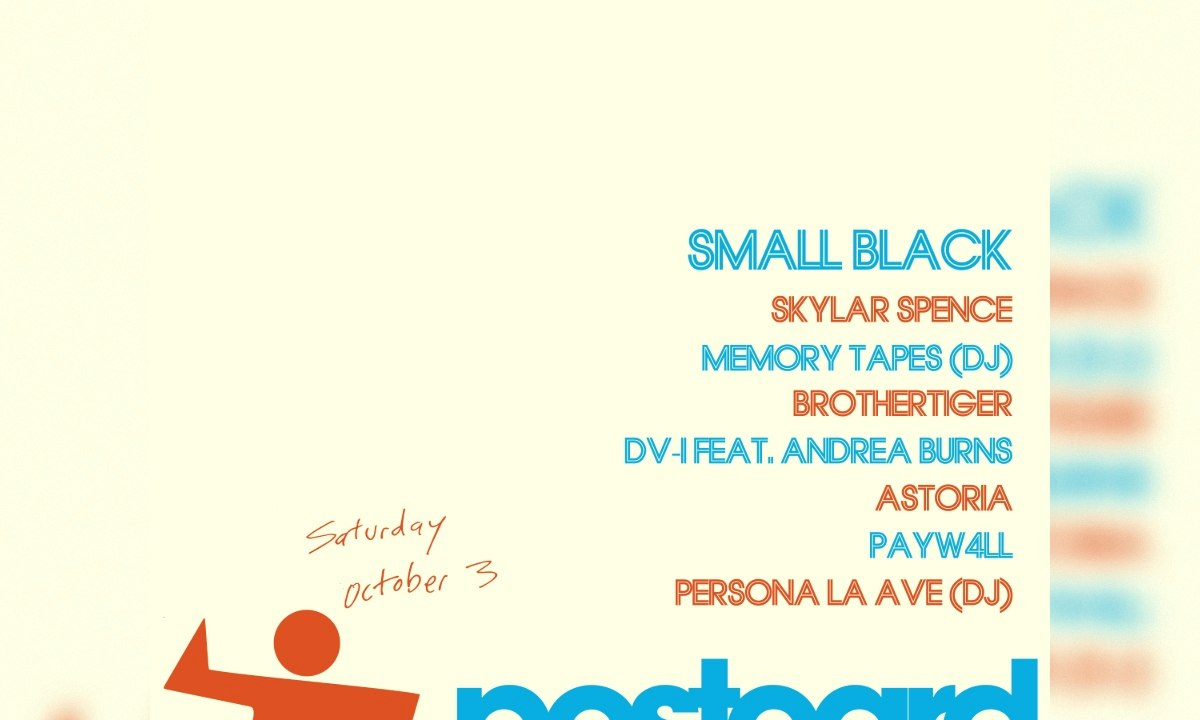 POSTCARD NYC w/ Small Black (LIVE), Skylar Spence, Brothertiger + more! (skate + concert)