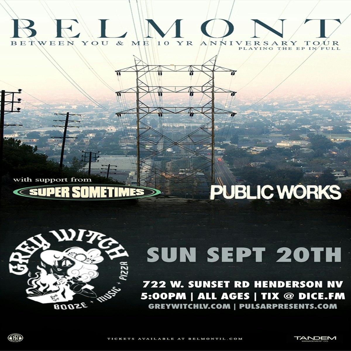 BELMONT Tickets | $33.13 | 20 Sept @ Grey Witch, Las Vegas | DICE