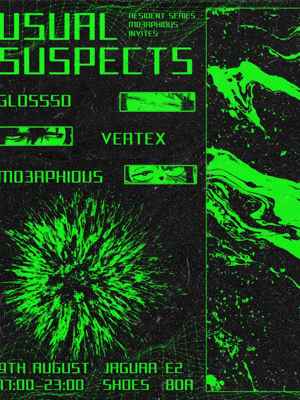 Usual Suspects Resident Series: Mo3rphious Invites